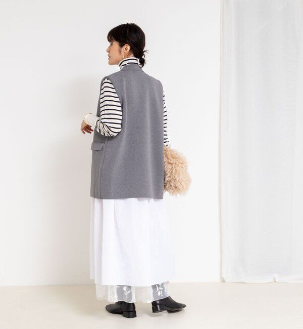 NOLLEY'S「《手洗い可能》ミラノリブニットベスト」|ベスト・ジレ|