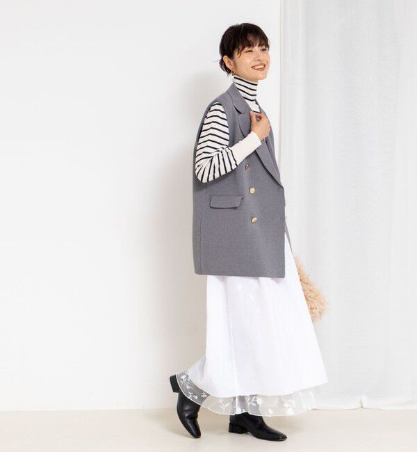 NOLLEY'S「《手洗い可能》ミラノリブニットベスト」|ベスト・ジレ|