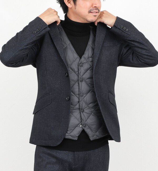 NOLLEY'S goodman「【TAION/タイオン】SINGLE SNAP BUTTON DOWN GILET 25AW」|ダウンベスト・ベスト|