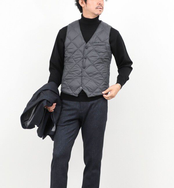NOLLEY'S goodman「【TAION/タイオン】SINGLE SNAP BUTTON DOWN GILET 25AW」|ダウンベスト・ベスト|