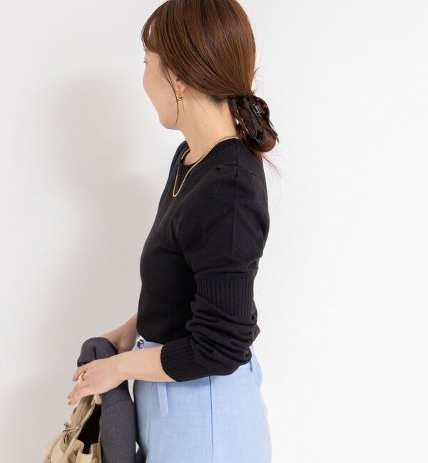 NOLLEY'S sophi「【MARILYN MOON/マリリーンムーン】14G wool modern sleeve top」|ニット・セーター|