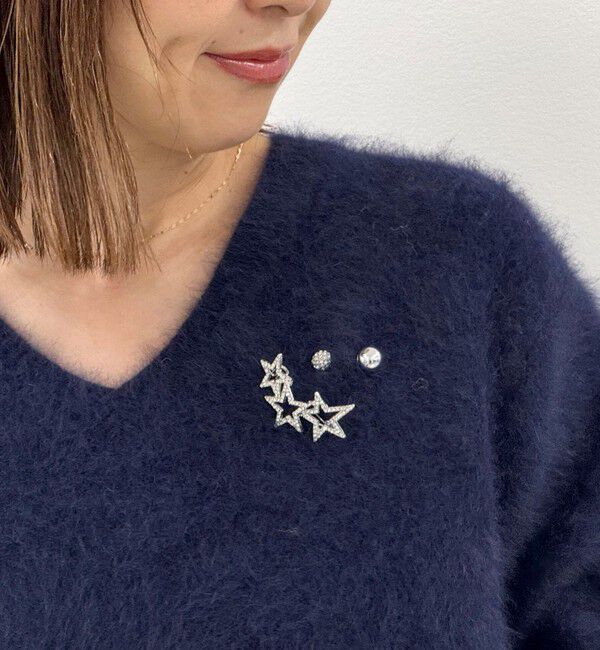 grace grace「【grace grace/グラスグラス】ボールパヴェプッシュピン」|ブローチ・コサージュ|