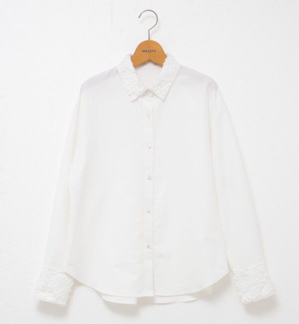 NOLLEY'S「ウォッシャブル3Dレース襟2WAYシャツ」|シャツ・ブラウス|