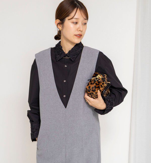 NOLLEY'S「ウォッシャブル3Dレース襟2WAYシャツ」|シャツ・ブラウス|