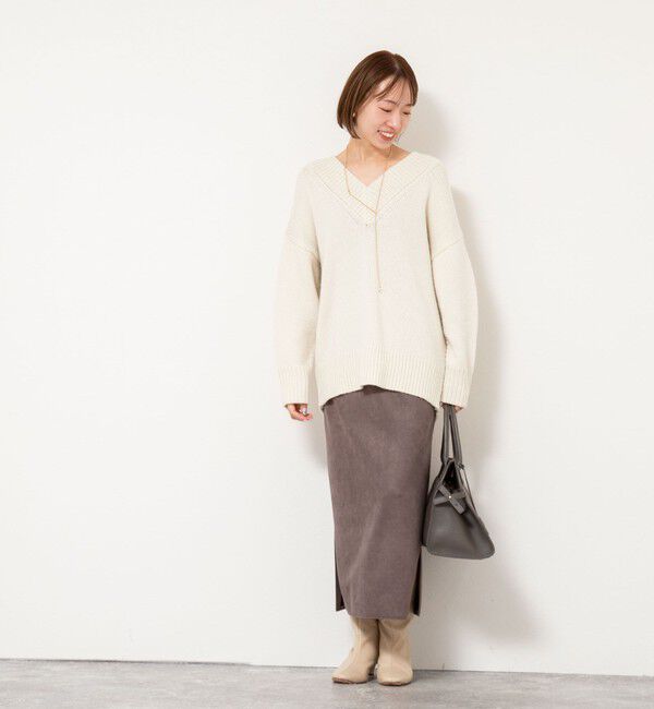 NOLLEY'S sophi「ブライト紡毛Vネックプルオーバー」|ニット・セーター|
