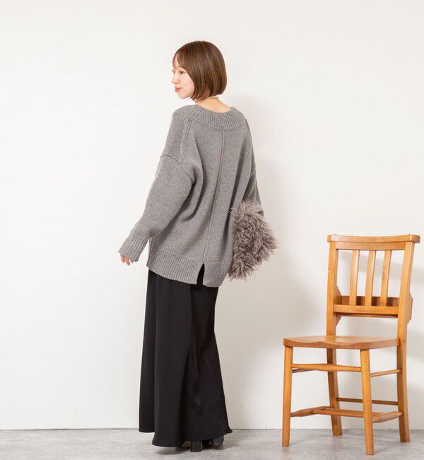 NOLLEY'S sophi「ブライト紡毛Vネックプルオーバー」|ニット・セーター|