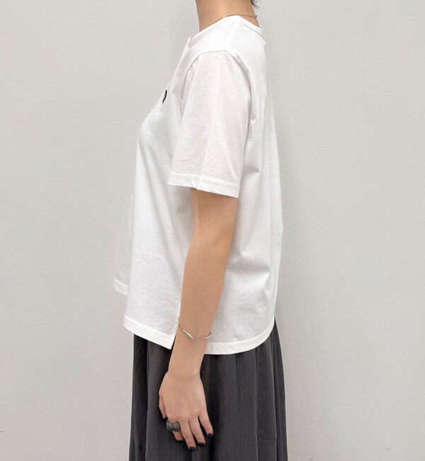 fredy emue「ハートFR刺繍ヘンリーTシャツ」|Tシャツ・カットソー|