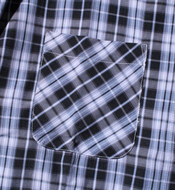 GLOSTER「【GLOSTER/グロスター】T/Cブロード バンドカラーシャツ（ギンガム/タータン）」|シャツ・ブラウス|