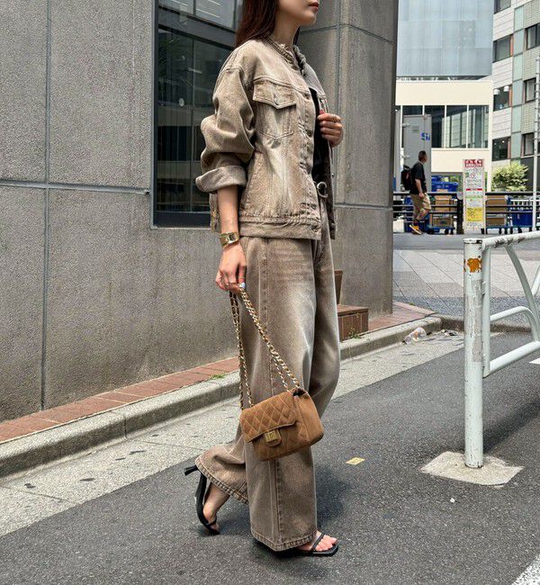 fredy emue「カラーストレートデニムパンツ」|デニム|