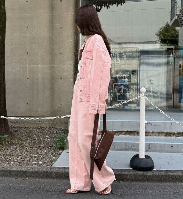 fredy emue「ノーカラーコンパクトデニムジャケット」|デニムジャケット|