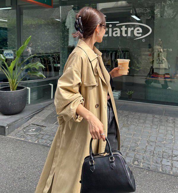 fredy emue「【発売のたびに即完売する大人気アイテム】袖ボリュームトレンチコート」|トレンチコート|