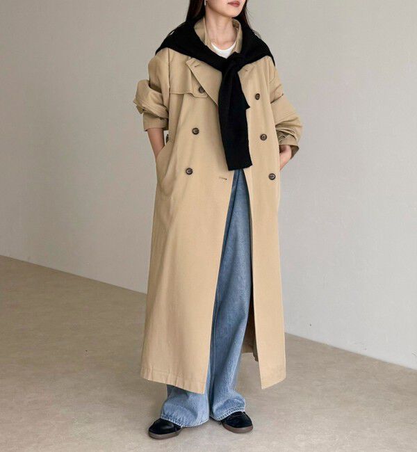 fredy emue「【発売のたびに即完売する大人気アイテム】袖ボリュームトレンチコート」|トレンチコート|