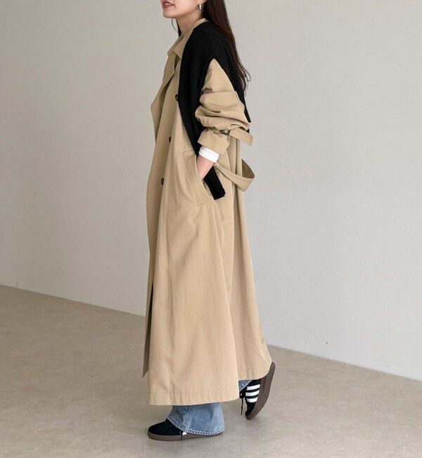 fredy emue「【発売のたびに即完売する大人気アイテム】袖ボリュームトレンチコート」|トレンチコート|