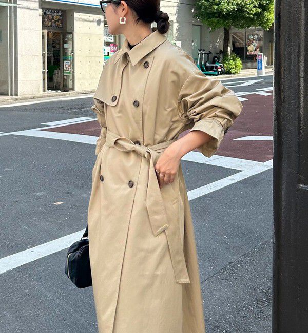 fredy emue「【発売のたびに即完売する大人気アイテム】袖ボリュームトレンチコート」|トレンチコート|