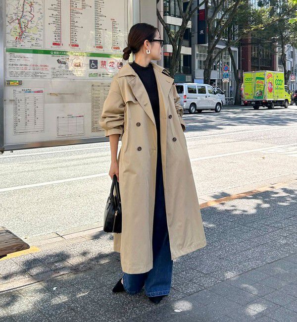 fredy emue「【発売のたびに即完売する大人気アイテム】袖ボリュームトレンチコート」|トレンチコート|