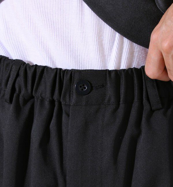 GLOSTER「【GEVACO】ドロストイージーパンツ ストレッチツイル 裾ドローコード付き」|チノ|