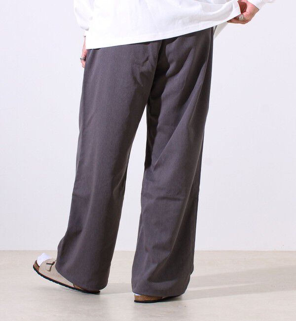 GLOSTER「【GEVACO】ドロストイージーパンツ ストレッチツイル 裾ドローコード付き」|チノ|