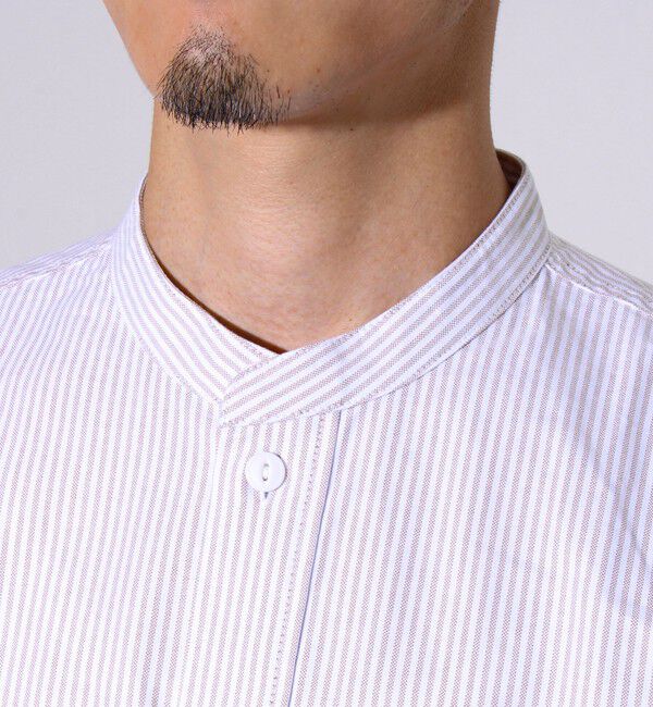 GLOSTER「【シーズンレス】【GEVACO】オックスバンドカラーシャツ」|シャツ・ブラウス|