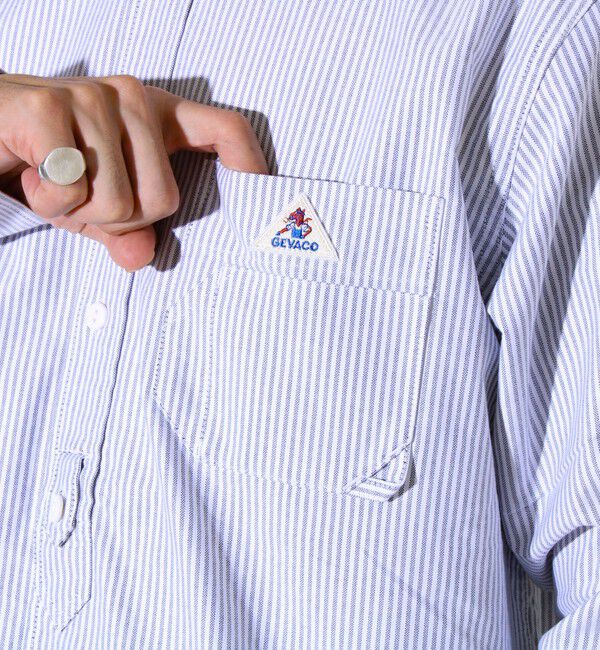 GLOSTER「【シーズンレス】【GEVACO】オックスバンドカラーシャツ」|シャツ・ブラウス|