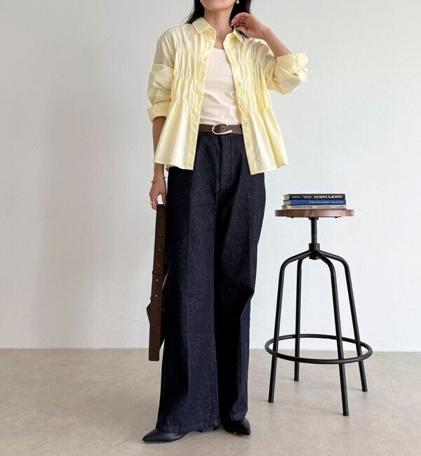 fredy emue「【@sora_522m企画】シャーリングシャツ」|シャツ・ブラウス|