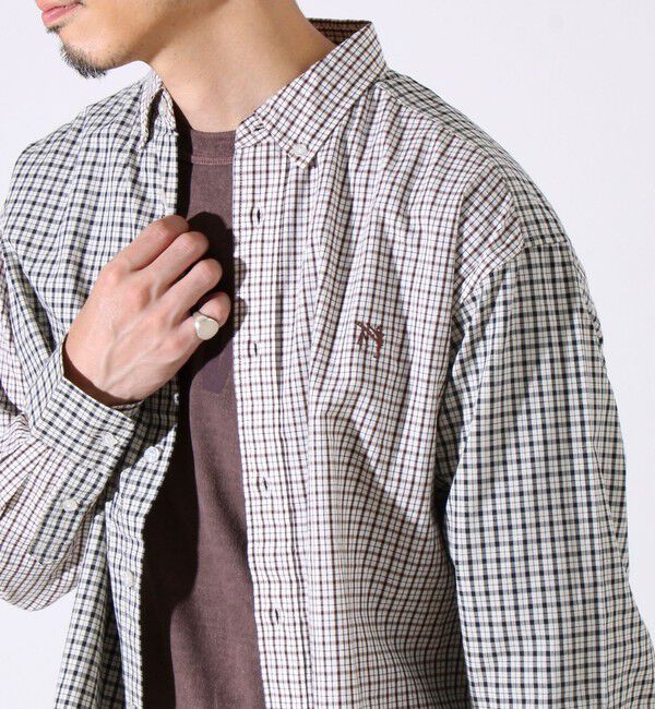 GLOSTER「【BOY刺繍】クレイジーパターン ボタンダウンシャツ」|シャツ・ブラウス|