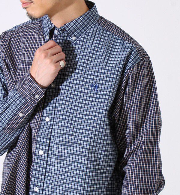 GLOSTER「【BOY刺繍】クレイジーパターン ボタンダウンシャツ」|シャツ・ブラウス|