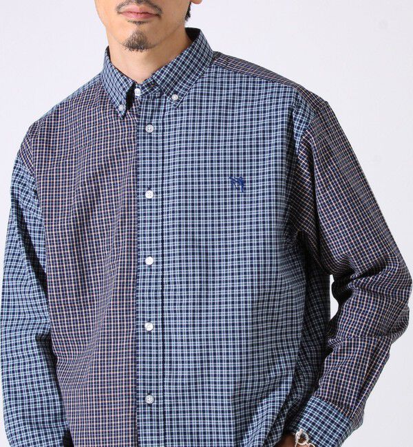 GLOSTER「【BOY刺繍】クレイジーパターン ボタンダウンシャツ」|シャツ・ブラウス|