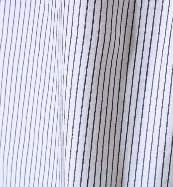 GLOSTER「【裾ステッチで差がつく】ストライプオーバーシャツ」|シャツ・ブラウス|