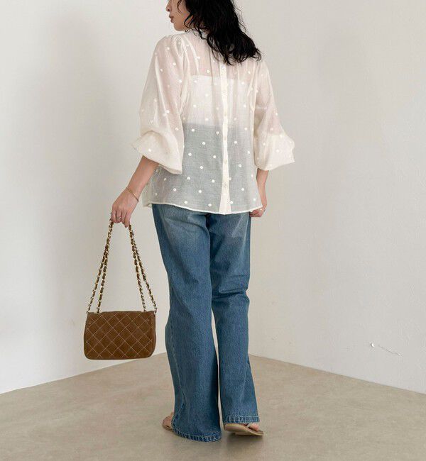fredy emue「ドット刺繍2ＷAYブラウス」|シャツ・ブラウス|