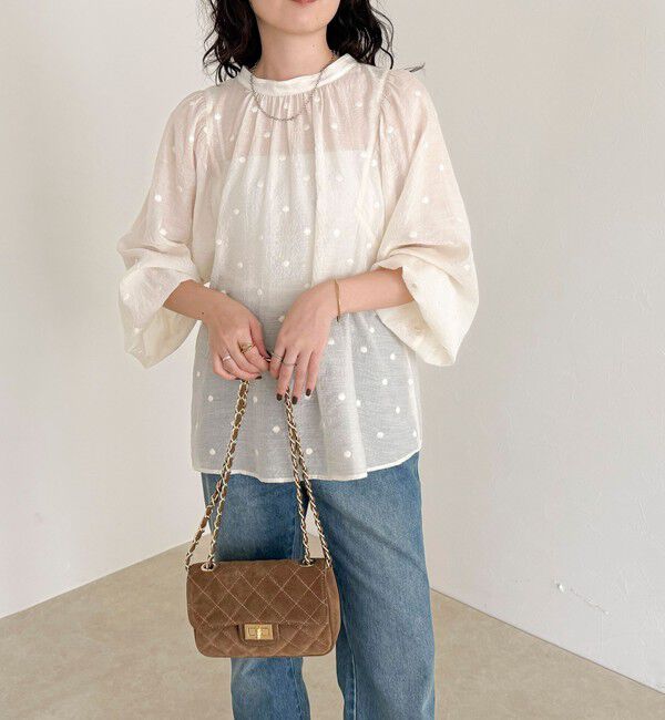 fredy emue「ドット刺繍2ＷAYブラウス」|シャツ・ブラウス|