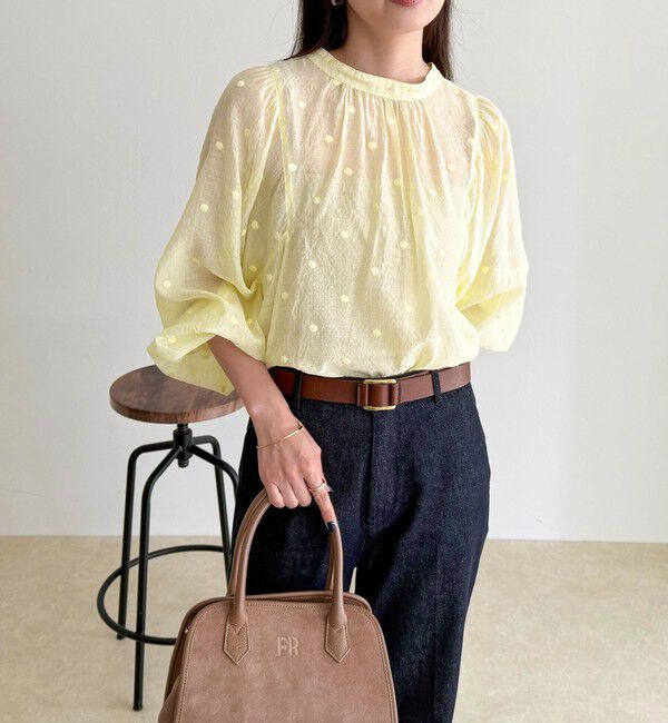 fredy emue「ドット刺繍2ＷAYブラウス」|シャツ・ブラウス|