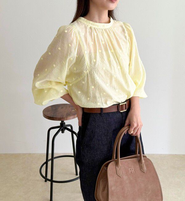 fredy emue「ドット刺繍2ＷAYブラウス」|シャツ・ブラウス|