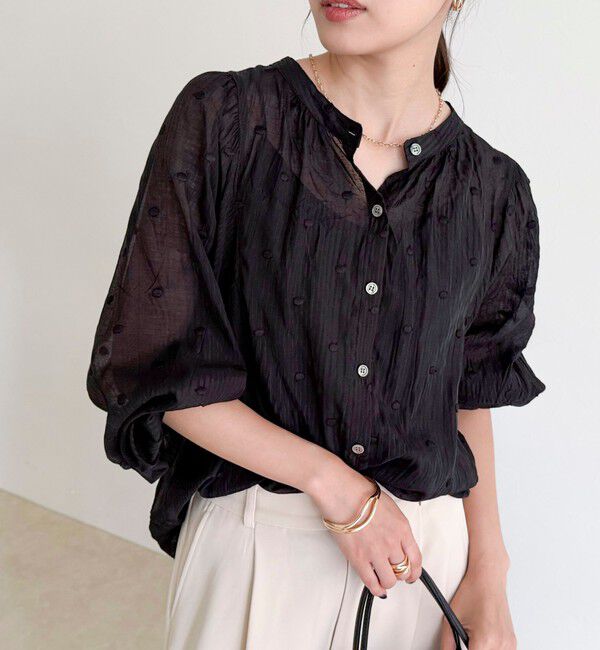 fredy emue「ドット刺繍2ＷAYブラウス」|シャツ・ブラウス|