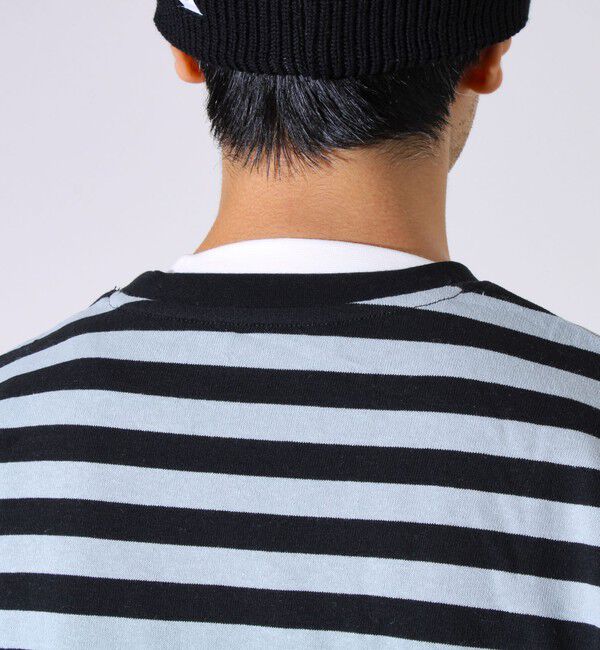 GLOSTER「【配色ラインが差をつける】ボーダーアームテープロンT」|Tシャツ・カットソー|