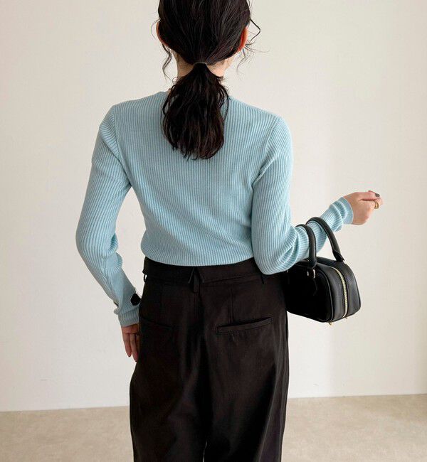 fredy emue「ウール混ベーシックリブニットプルオーバー」|ニット・セーター|