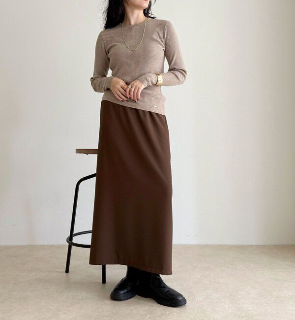 fredy emue「ウール混ベーシックリブニットプルオーバー」|ニット・セーター|