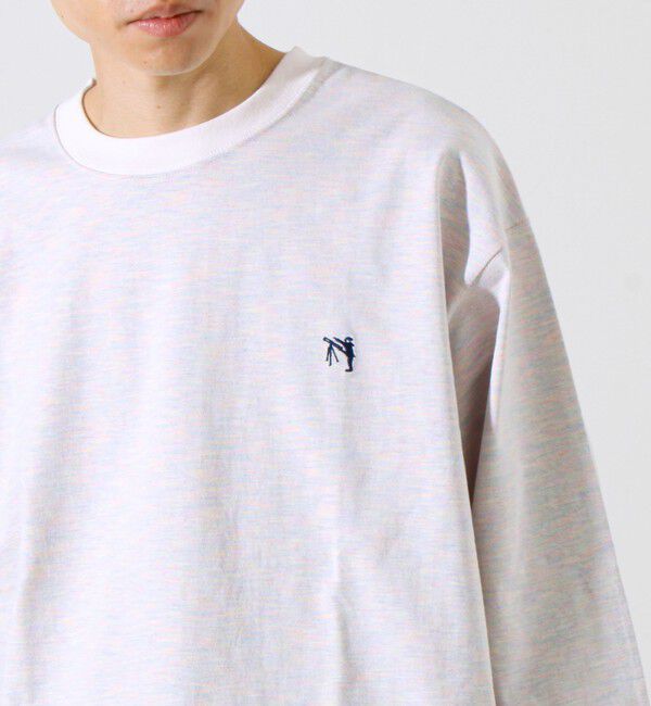 GLOSTER「【夏の大ヒットが秋仕様で登場】【BOY刺繍】裏グラデーション 天竺ロンT」|Tシャツ・カットソー|