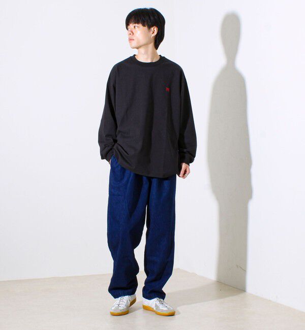 GLOSTER「【夏の大ヒットが秋仕様で登場】【BOY刺繍】裏グラデーション 天竺ロンT」|Tシャツ・カットソー|