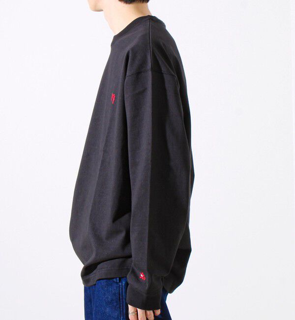 GLOSTER「【夏の大ヒットが秋仕様で登場】【BOY刺繍】裏グラデーション 天竺ロンT」|Tシャツ・カットソー|