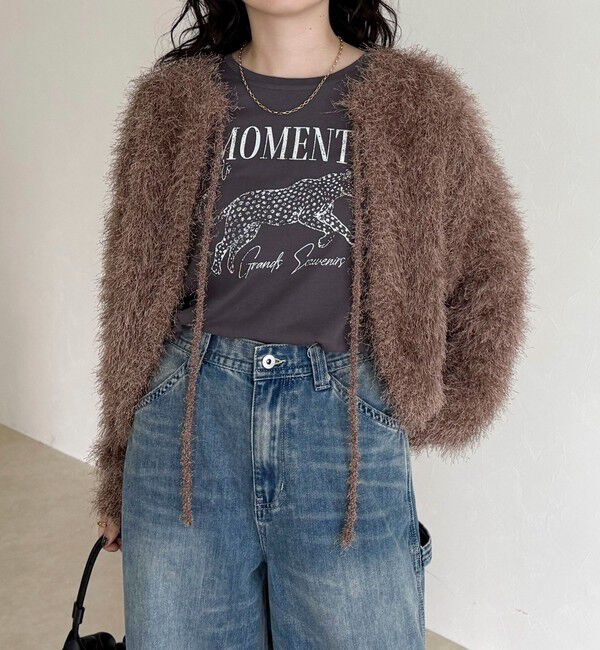 fredy emue「ポリフェザーニットボレロ」|カーディガン|