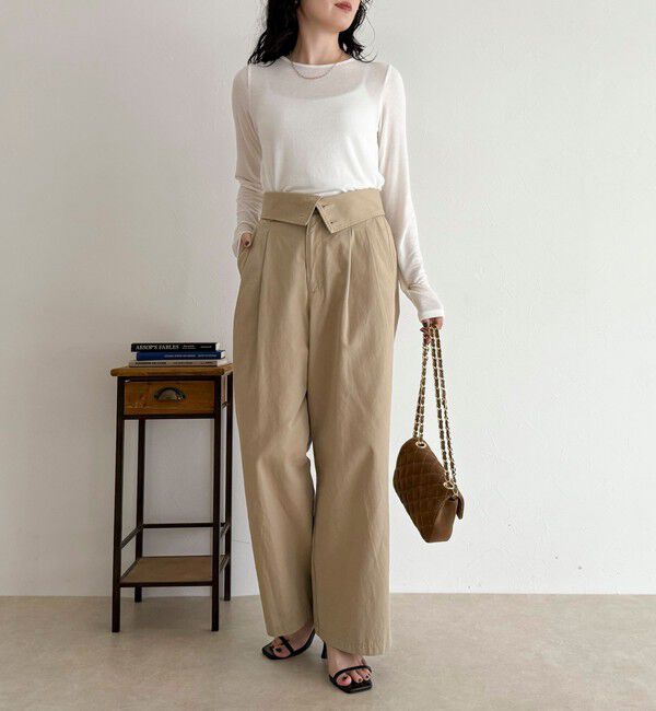 fredy emue「ウールブレンドシアーロンTシャツ」|Tシャツ・カットソー|