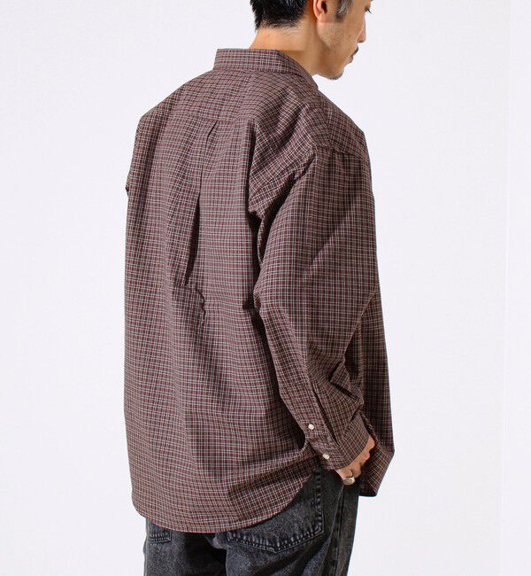 GLOSTER「【シャツ＋Tシャツの2点セット】TC平織 小柄チェックアンサンブル」|シャツ・ブラウス|