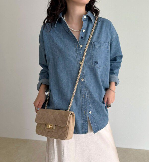 fredy emue「【AULENTTI/オーレンティ】キルティングスエードチェーンショルダーバッグ」|ショルダー・メッセンジャー|