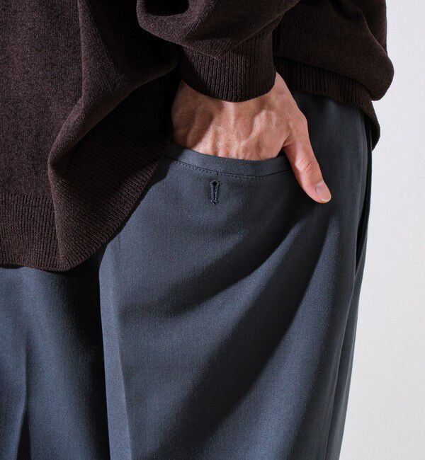 GLOSTER「【細すぎず太すぎない絶妙バランス】TRストレッチ ミディアムストレートパンツ」|チノ|