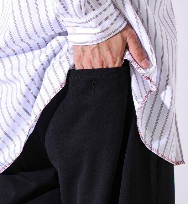 GLOSTER「【細すぎず太すぎない絶妙バランス】TRストレッチ ミディアムストレートパンツ」|チノ|