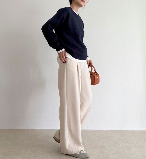 fredy emue「FR刺繍スウェットニットプルオーバー」|ニット・セーター|