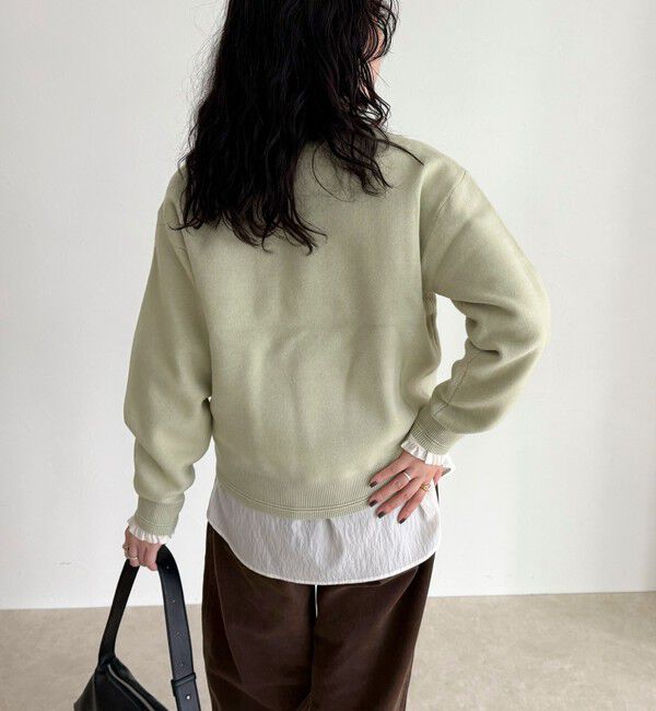 fredy emue「FR刺繍スウェットニットプルオーバー」|ニット・セーター|