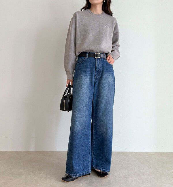 fredy emue「FR刺繍スウェットニットプルオーバー」|ニット・セーター|