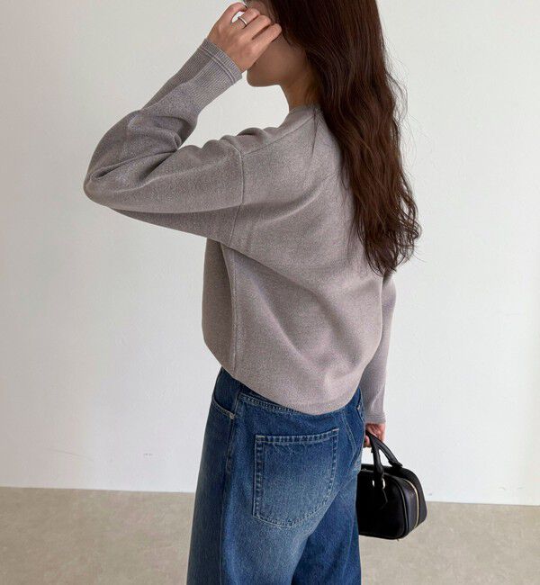 fredy emue「FR刺繍スウェットニットプルオーバー」|ニット・セーター|