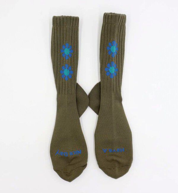 GLOSTER「【ROSTER SOX/ロスターソックス】PEACE」|ソックス|オリーブ
